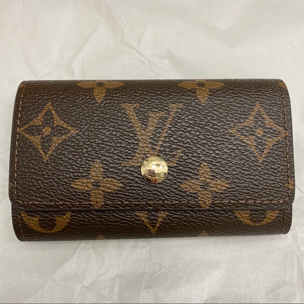 LV 6 Key Holder Monogram Brown Interior Wallet